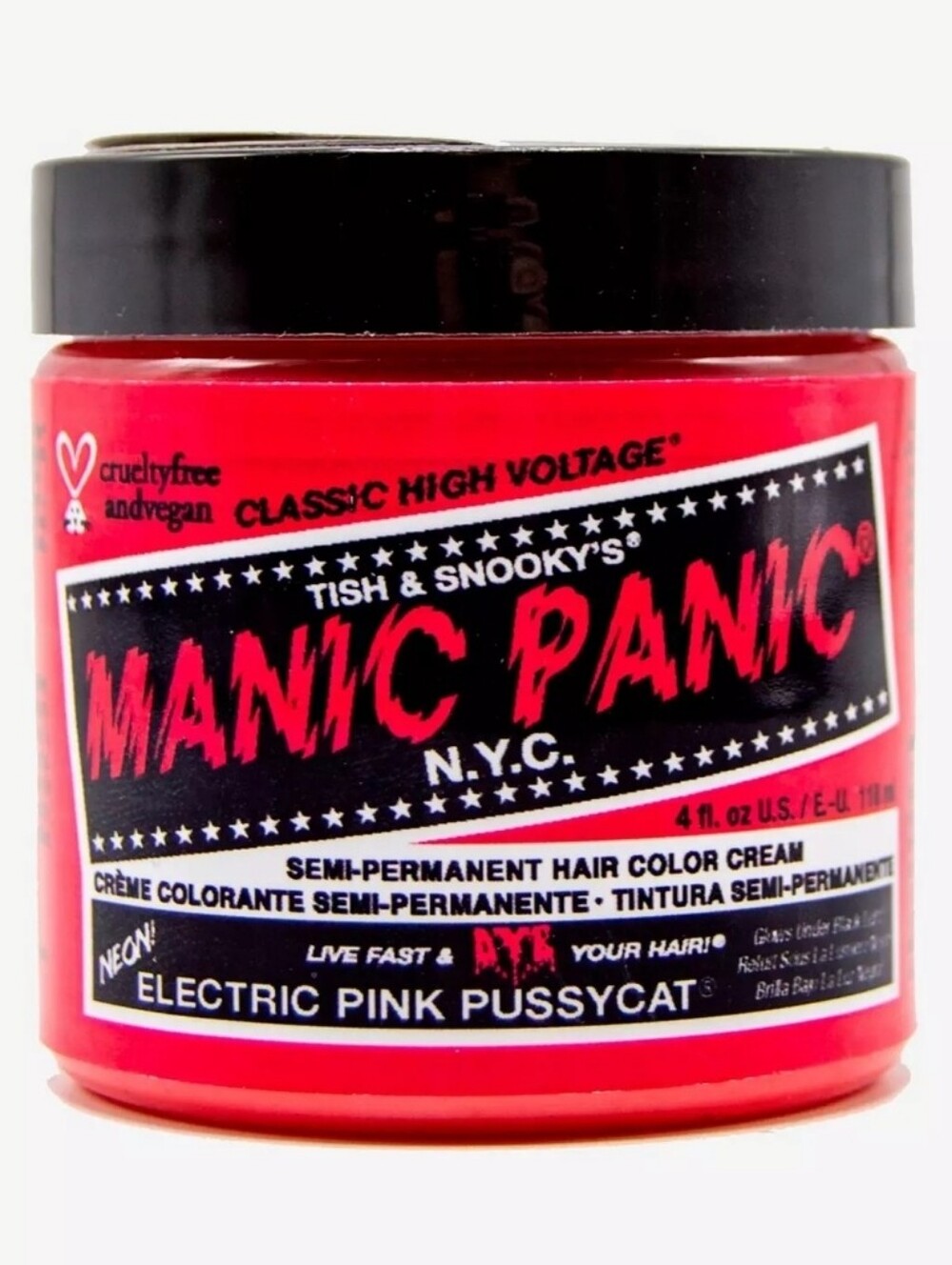 Manic Panic Electric Pink Pussycat Semi-Permanent Hair Color